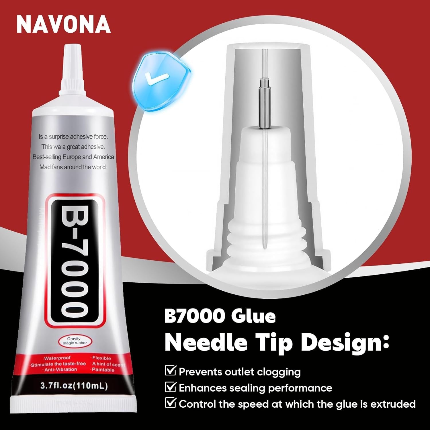 2 PCS 110ml Glue Clear with Precision Tip, Bedazzling Glue, Rhinestone Glues,…