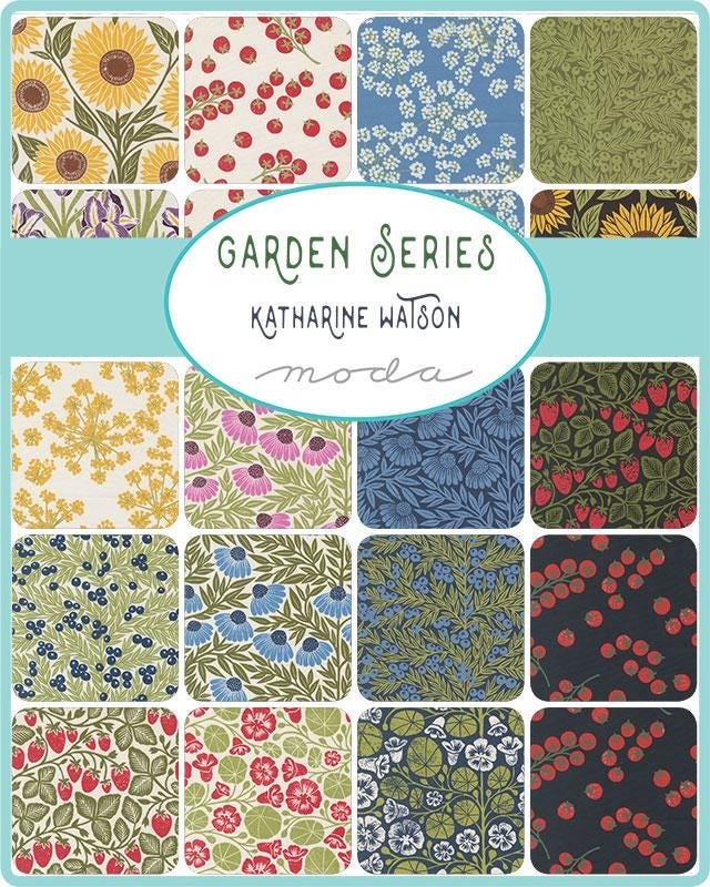 Moda Garden Series Fat Quarter Bundle, 17pc, Sunflower Floral, 3320AB, F16