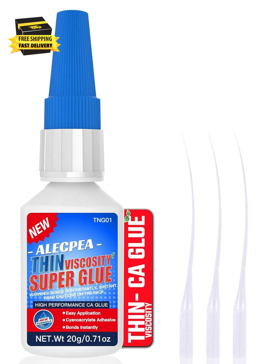20G Thin CA Glue (2-3 CPS), 2-5 Second Cure Time – Ideal for Hobbies and Precisi