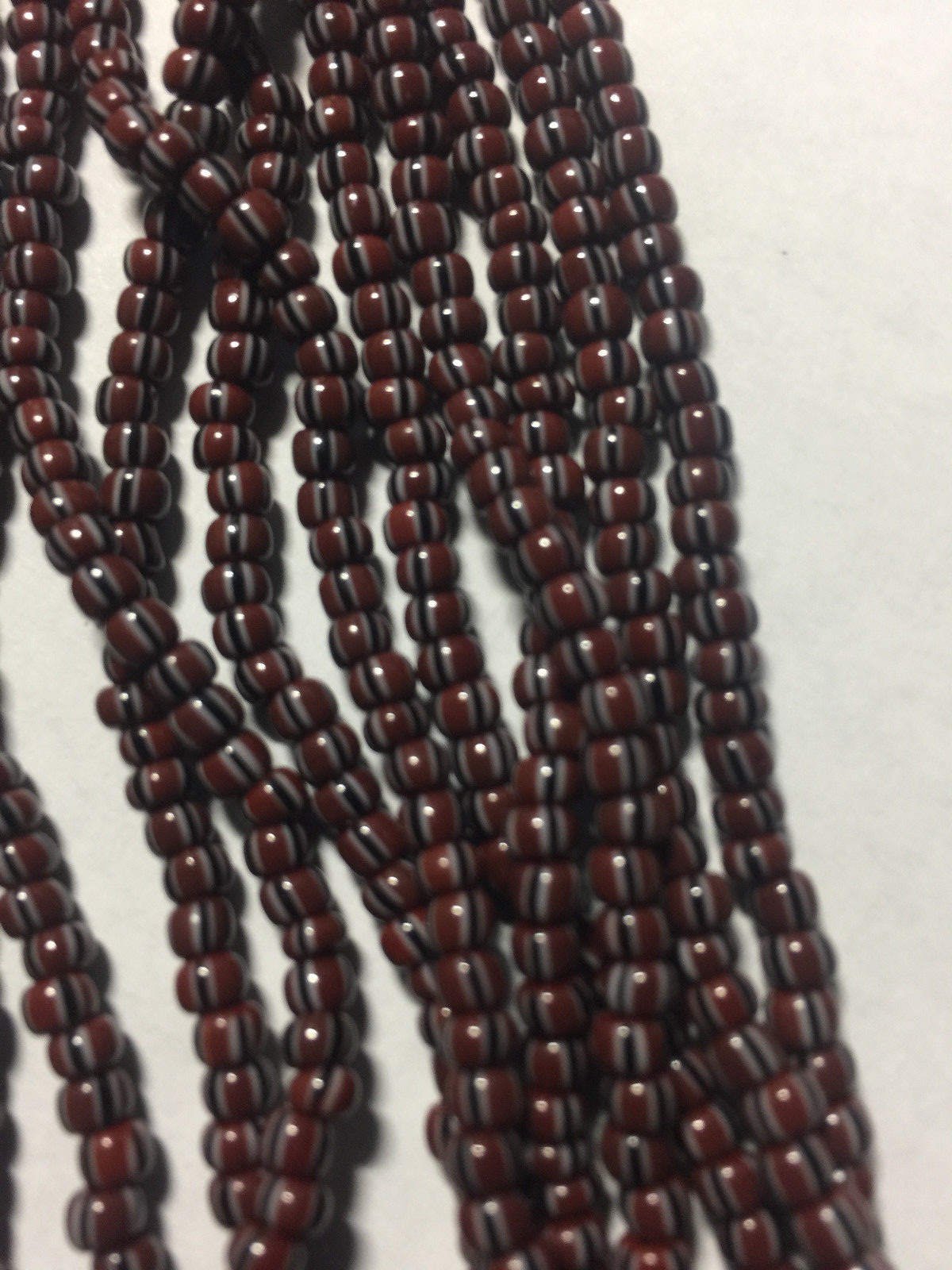 Czech 6/0 Stripe Picasso Seed Beads