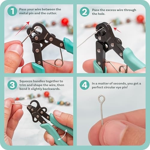 Vintaj One Step Looper – Create and Trim 1.5 mm Loops for Aqua