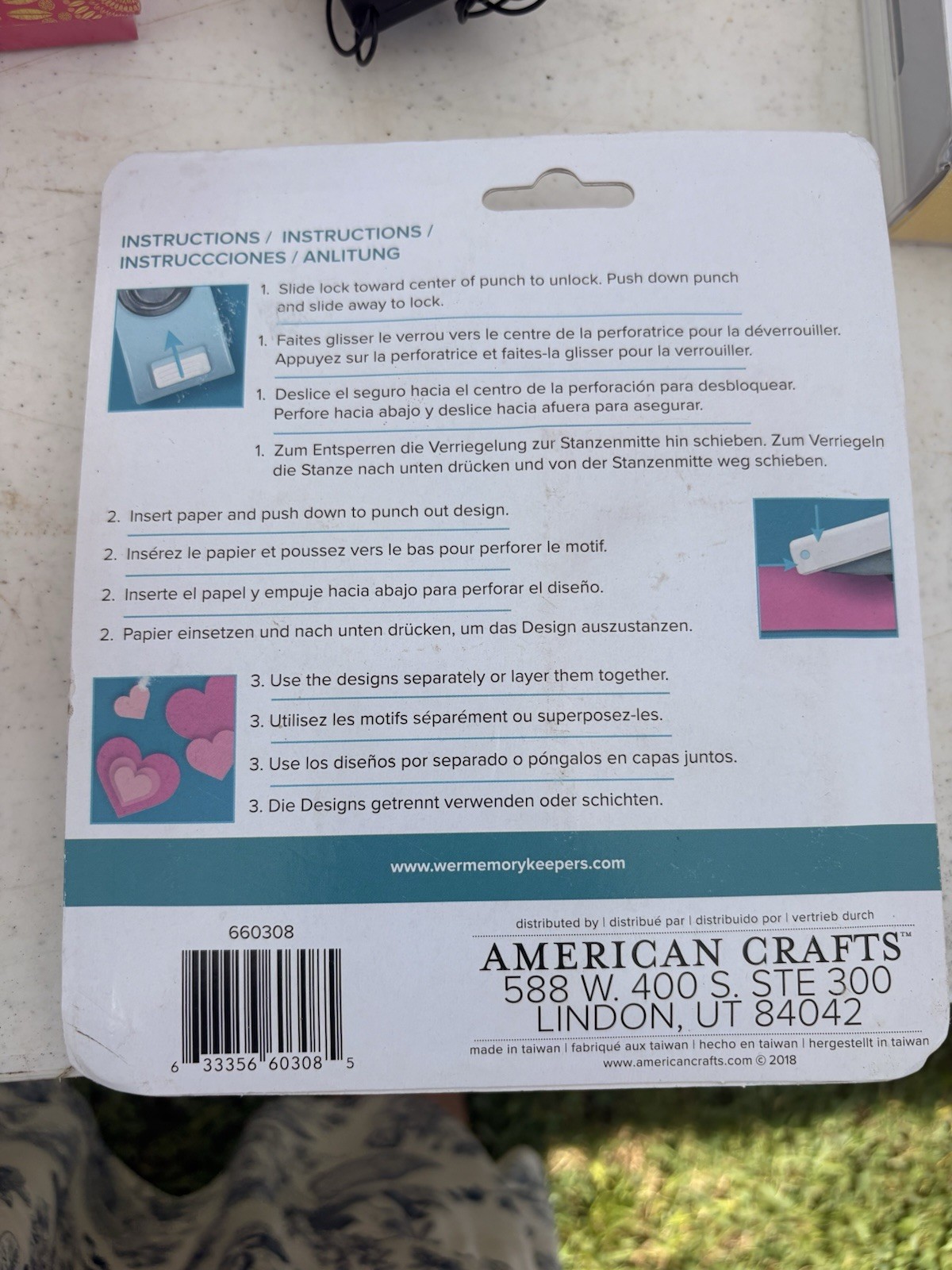 We R Memory Keepers Layered Heart Punch Set 3pc Less Than 1″ 660308