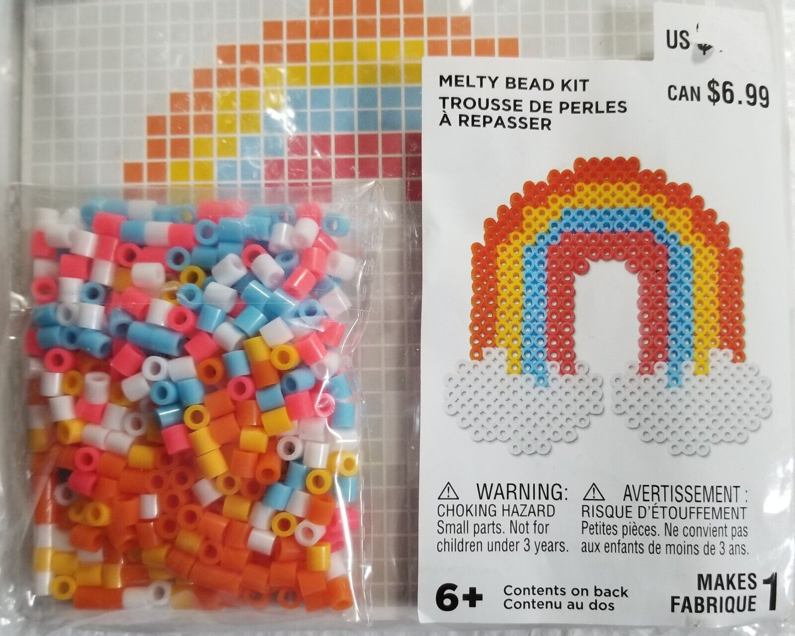 Kid’s Crat Kit Melty Bead Kit Rainbow Creatology Ages 6 Years + NEW FUN