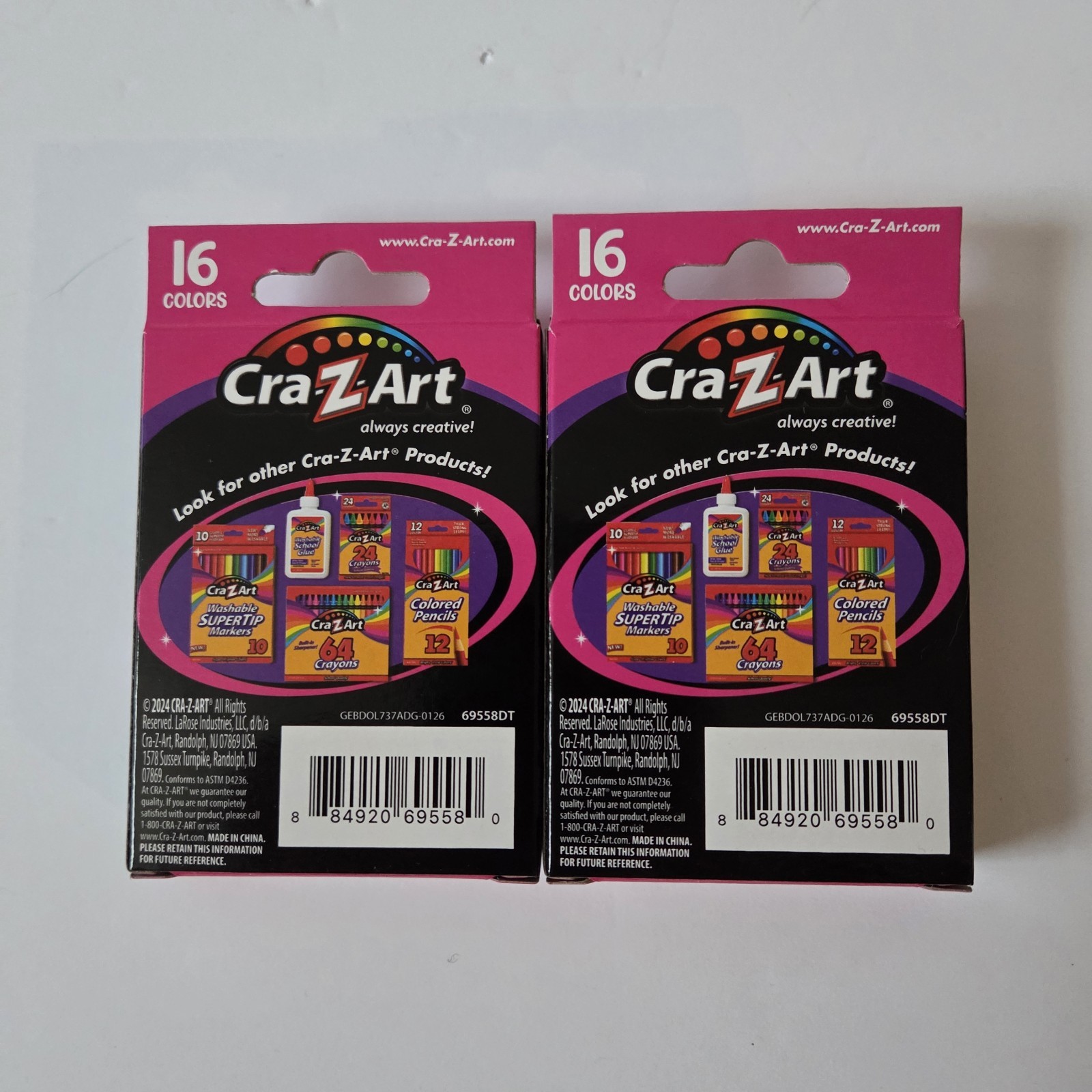 Cra-Z-Art Scented Crayons 16 Count Non-Toxic New School Craft Art Supplies Lot 2