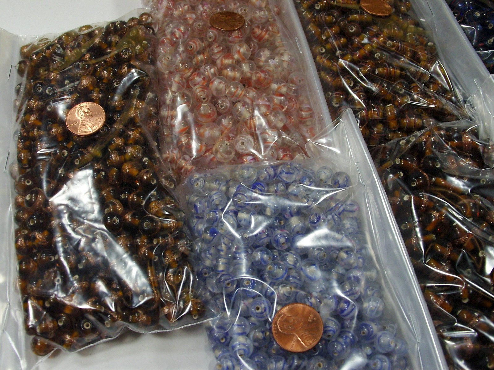 8 Pounds Assorted India Handmade Fancy Glass Beads Wholesale Bulk Lot (PK-1) ⭐