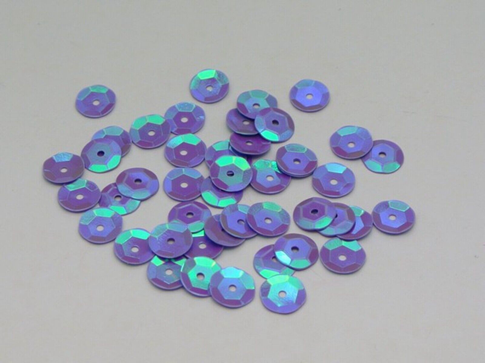3000 Purple AB 8mm CUP round loose sequins Paillettes sewing Wedding craft