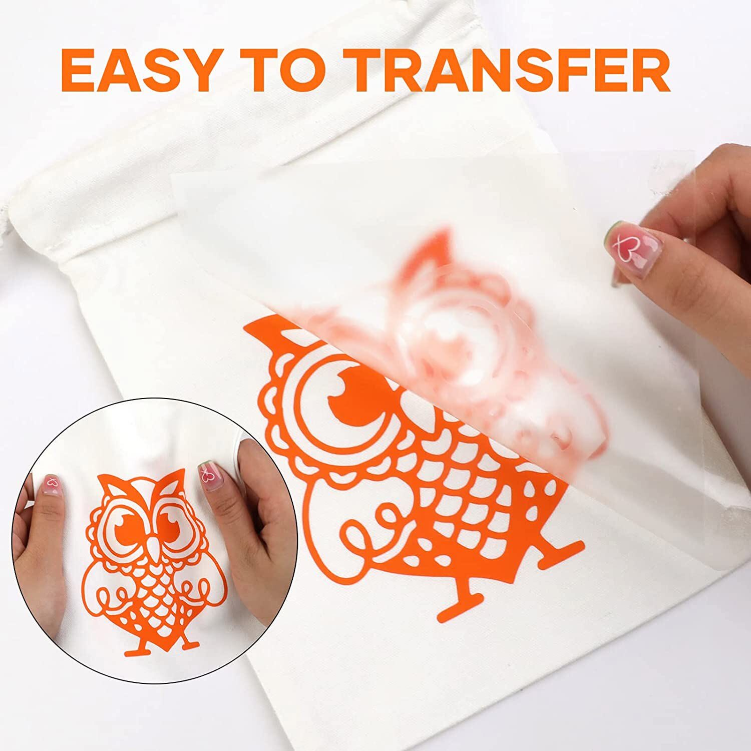 HTV Heat Transfer Vinyl Bundle – 20 Pack 12” x 3FT Easy Cutting Iron on Vinyl
