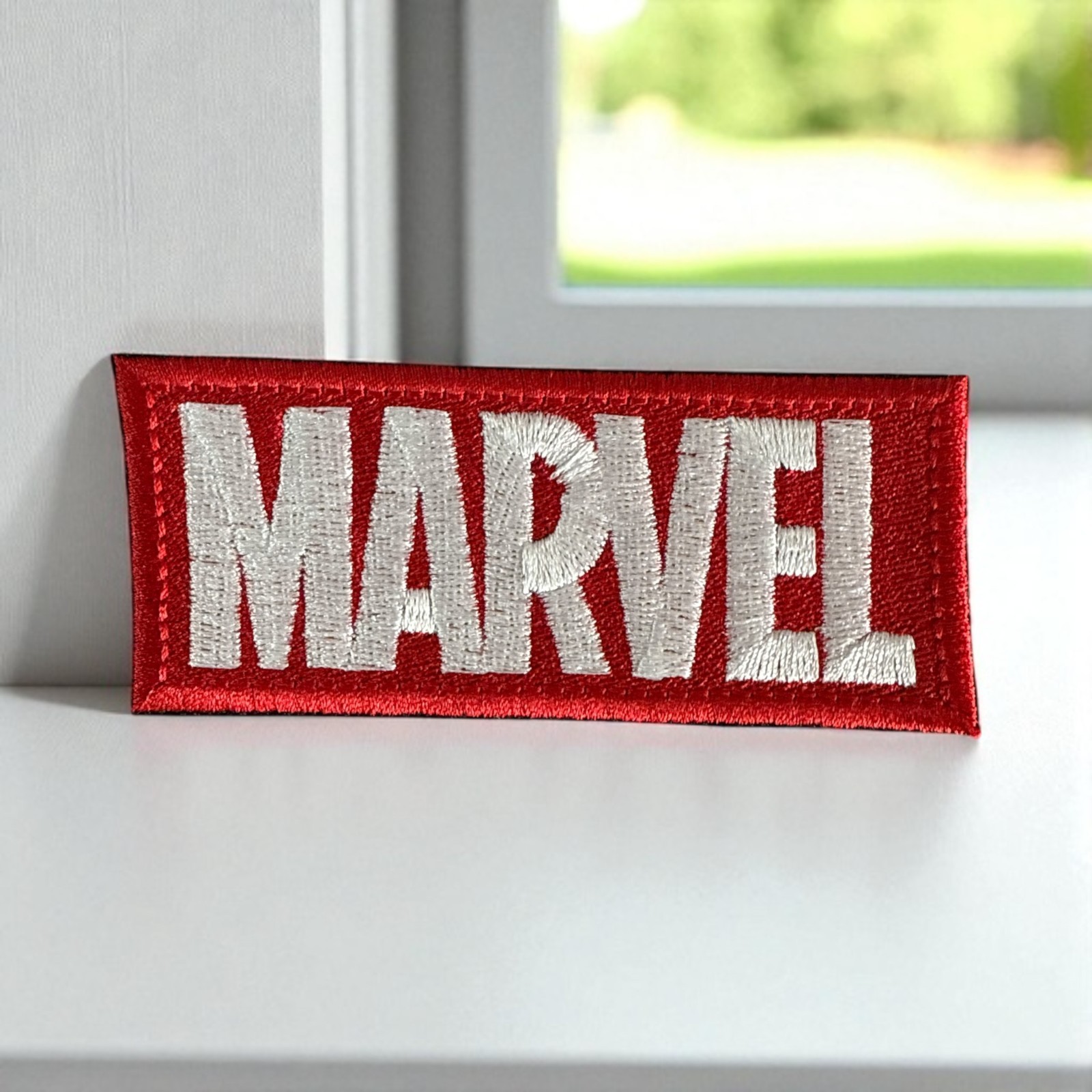 Marvel Logo Embroidery Patch 2″ X 4″ – 2.5″ X 6″ – 3.4″ X 8.00″