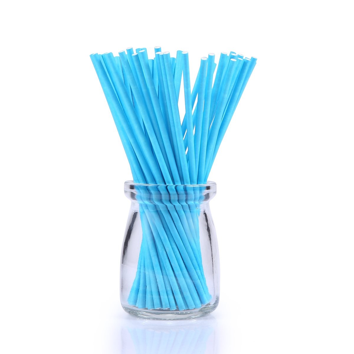 210ct 6 inch Colored Lollipop Sticks 7 Colors for Cake Pops Apple Candy