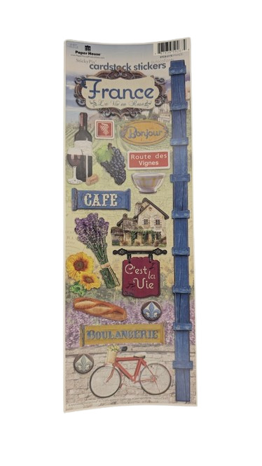 Themed Scrapbook Stickers Sheet Lot City Vacation Outdoor Travel Paper Cardstock