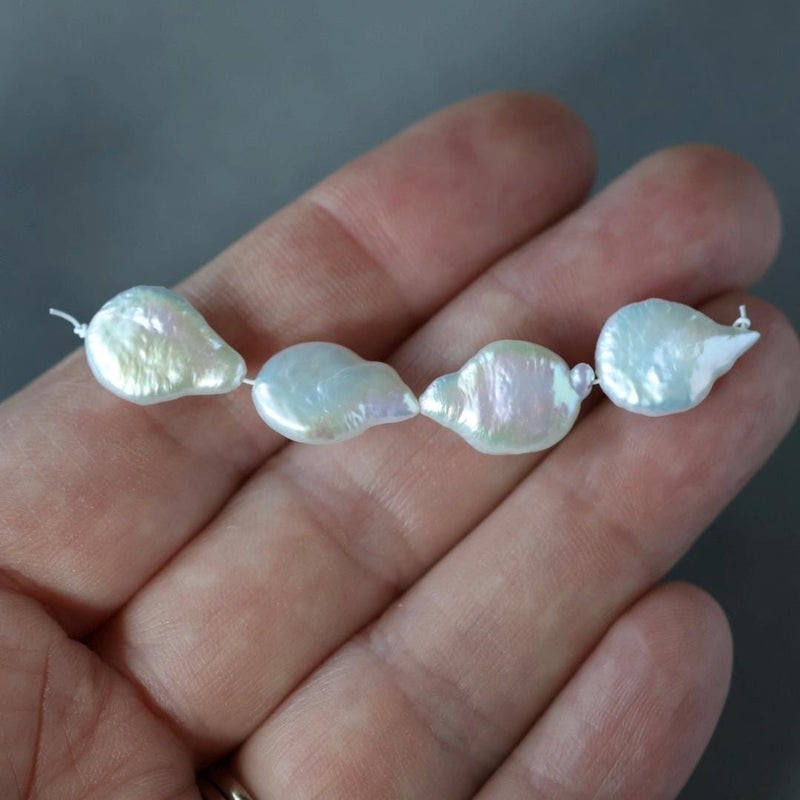 AAAAA Baroque Pearl Beads 10mm-14mm- 4 Pcs