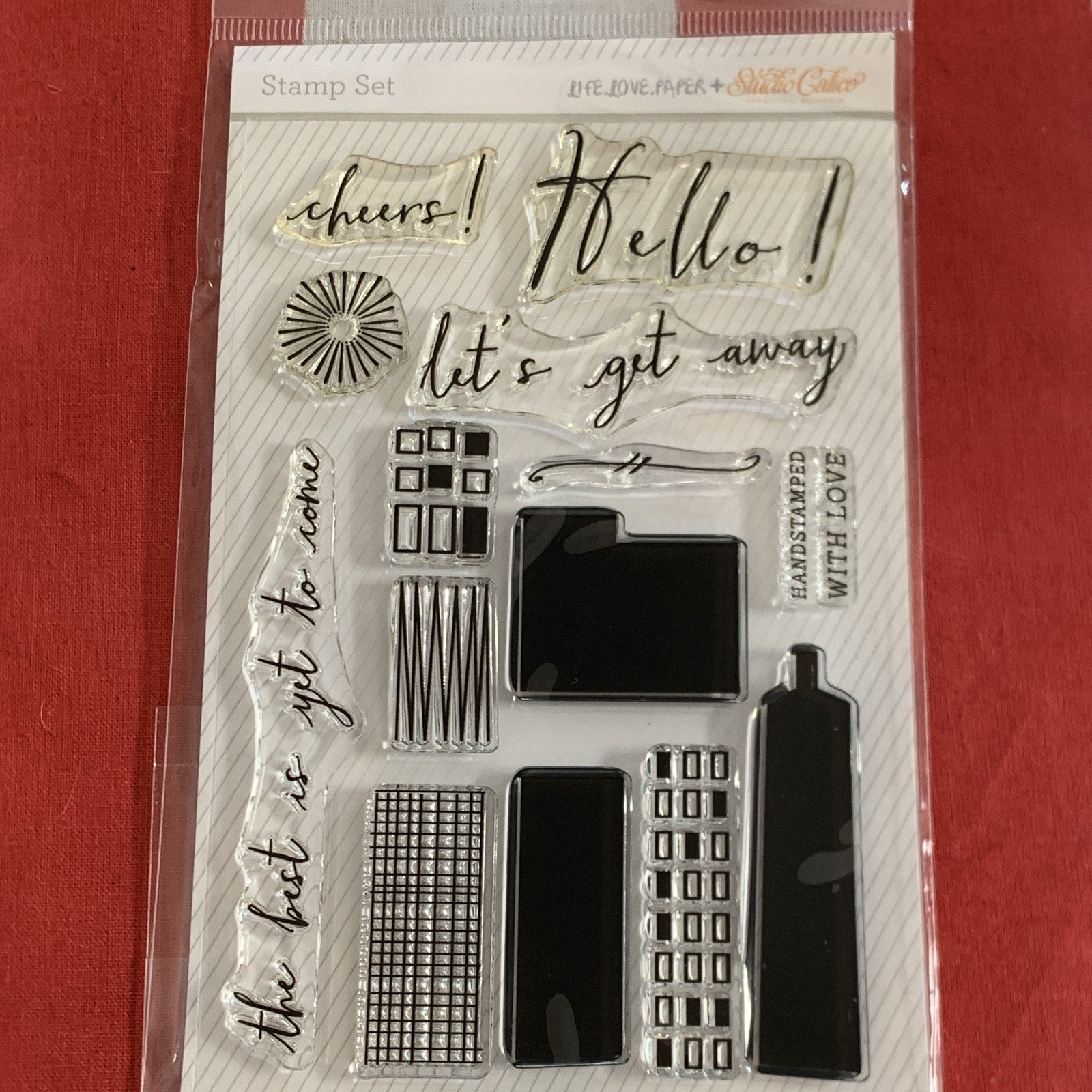 Life.Love.Paper + Studio Calico Words & Phrases Clear Photopolymer Stamp Set