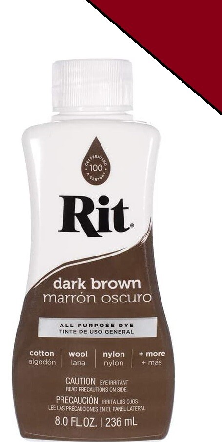 Rit Dye More For Clothes Liquid All Purpose Paint Restore Repair Black, 8 Oz New