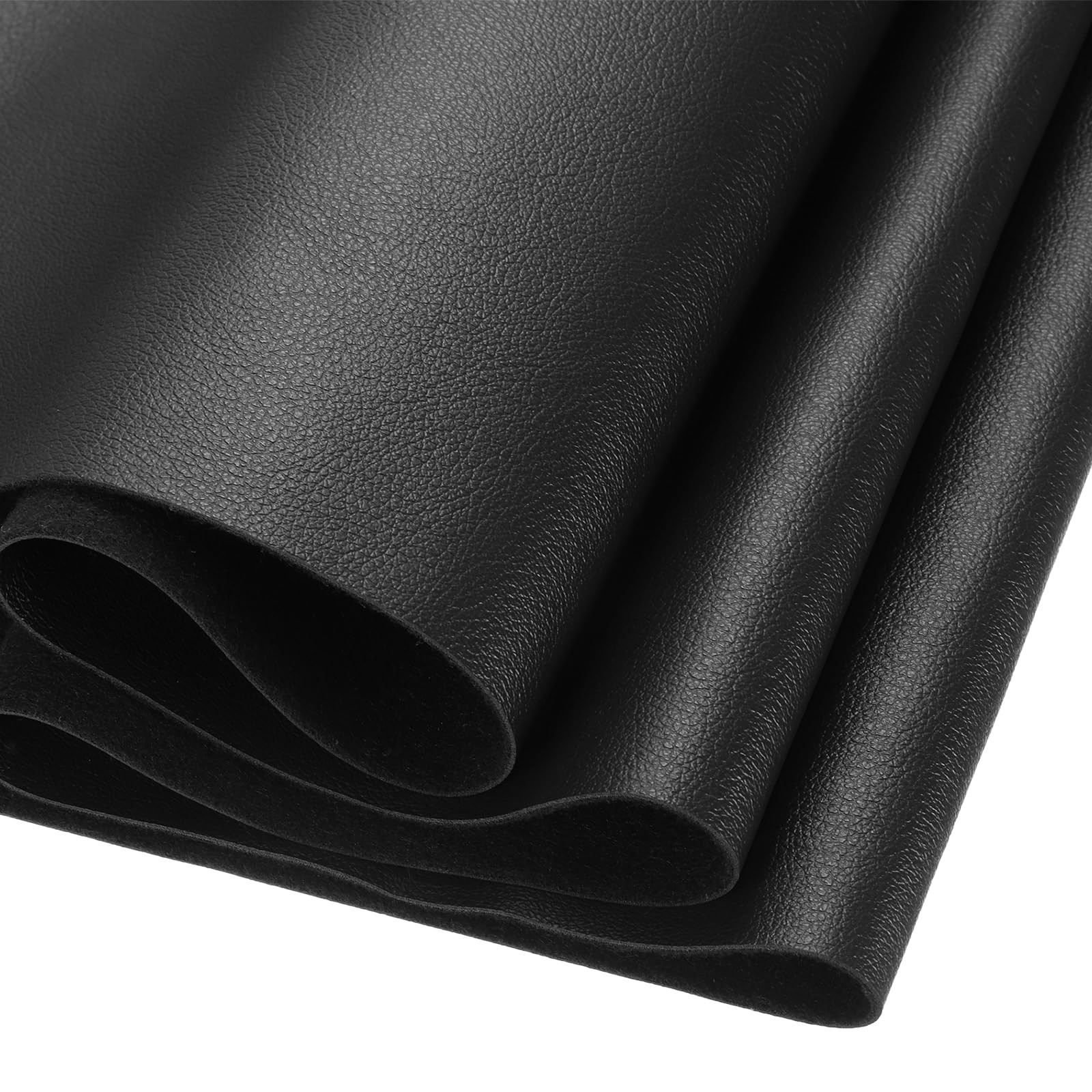 DMiotech 1 Pack 8 Inch x 53 Faux Leather Sheet 8 x 53 Inch, Black