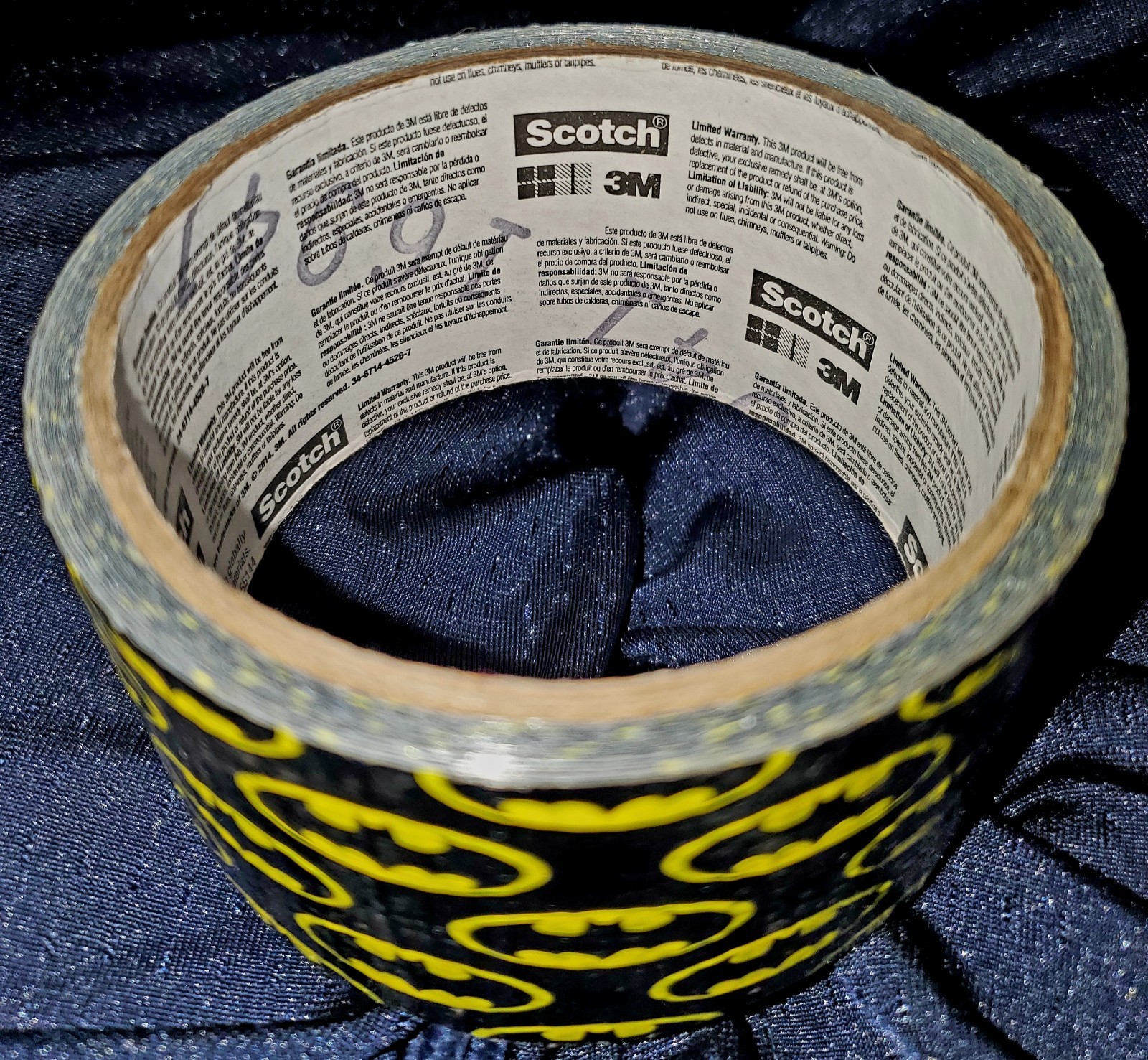 Rare Discontinued Batman Superhero DC Duct Tape Roll Scotch 3M 1.88″x10yd Used