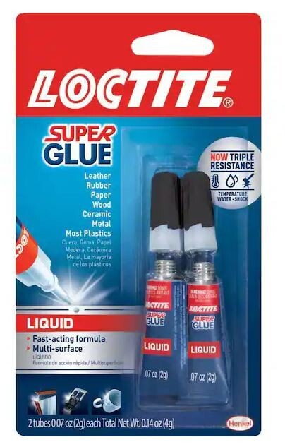 Super Glue 0.07 Oz. Liquid Clear 2 Pack Tubes (Each)