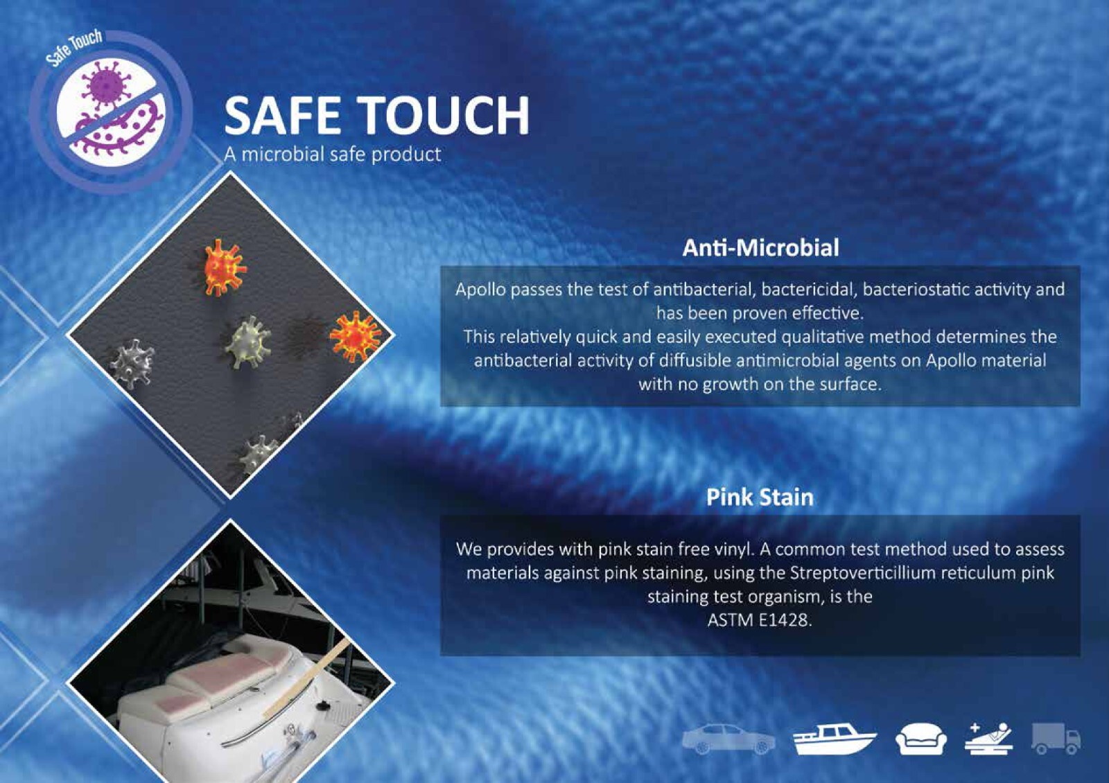 Multipurpose Automotive 4-Way Stretch Vinyl Upholstery Fabric 54” Wide