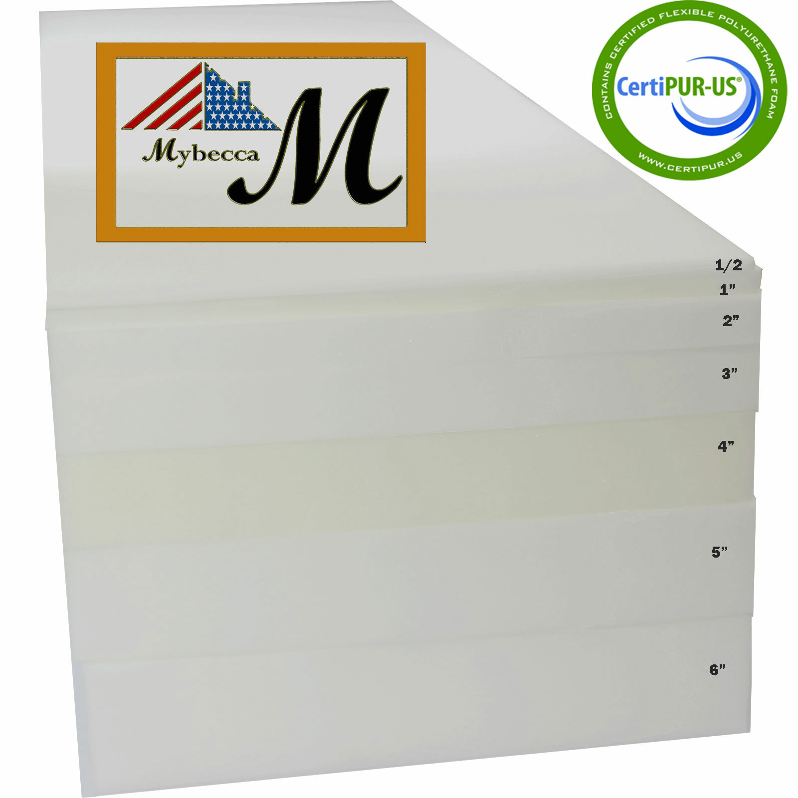 High Density Upholstery Seat Foam Cushion Replacement Per Sheet Standard Sizes