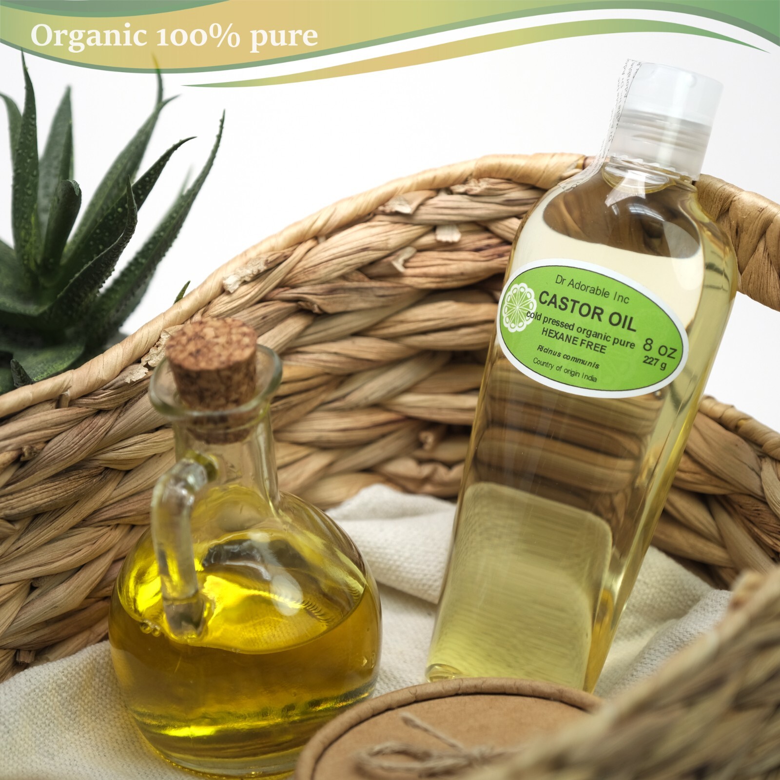Pure Castor Oil by Dr.Adorable Organic 2 oz 4 oz 8 oz up to gallon Free shipping