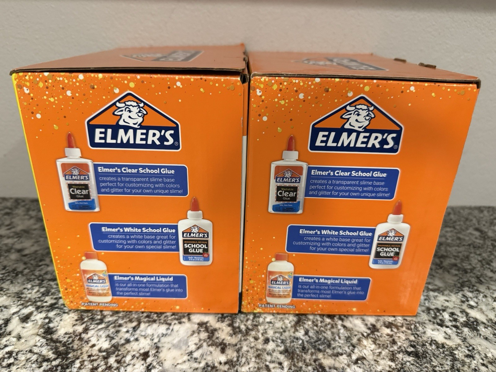 Elmer’s Glue Ultimate Slime Kit 10 Piece Washable Glitter Colors Glow – 2 Boxes!