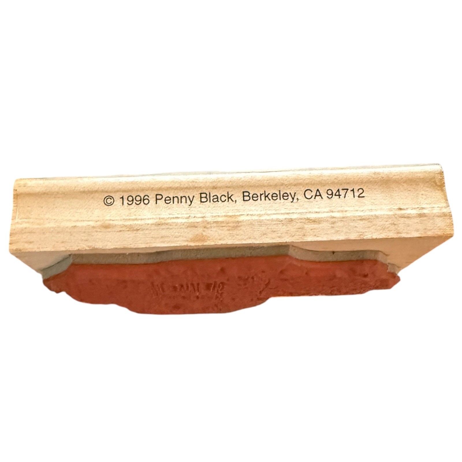 Penny Black 1996 Winter Gate Garden Stone Wall With Holly 947K Rubber Stamp