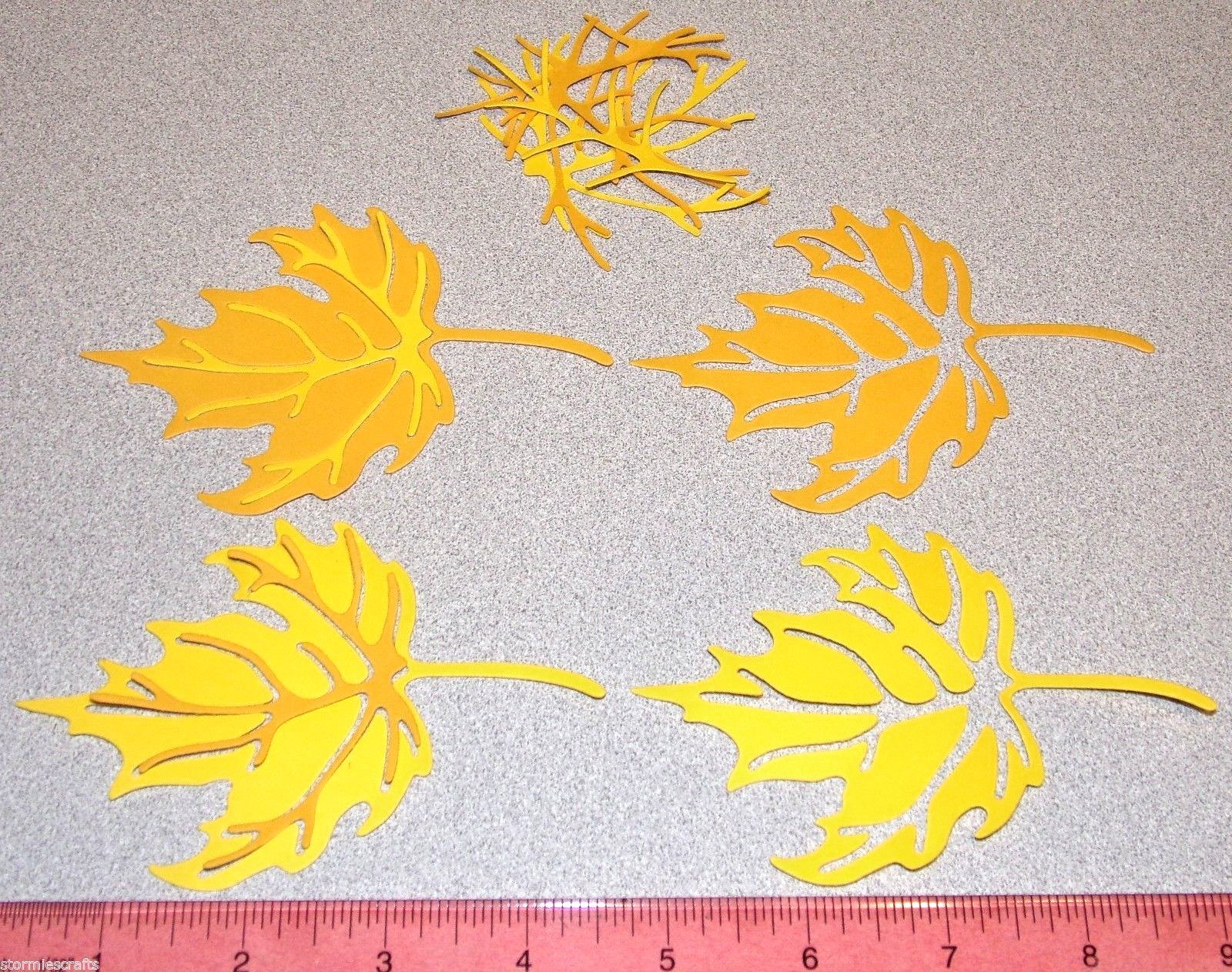 Leaf Die Cuts Maple Leaf & Oak Leaf 9 colors 2 designs 80pc Handmade Free Ship