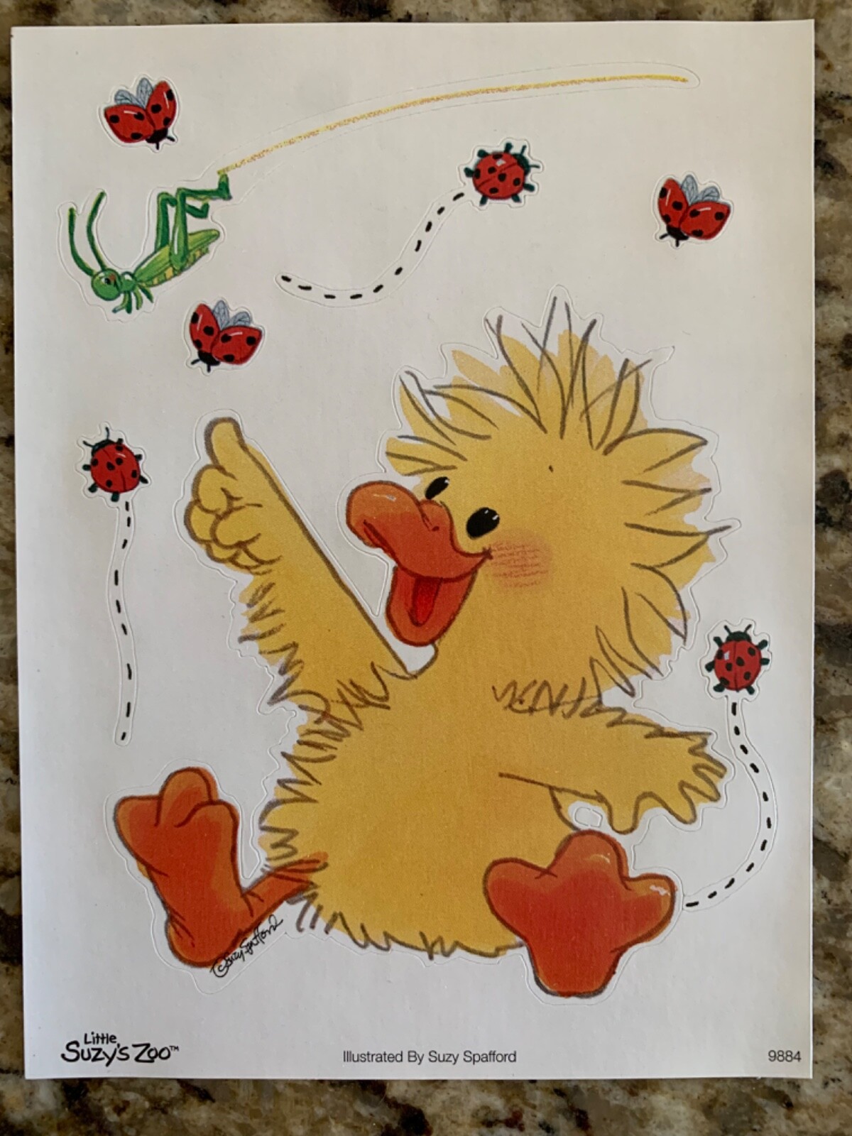 10 Suzy’s Zoo sticker sheets (lot 5)