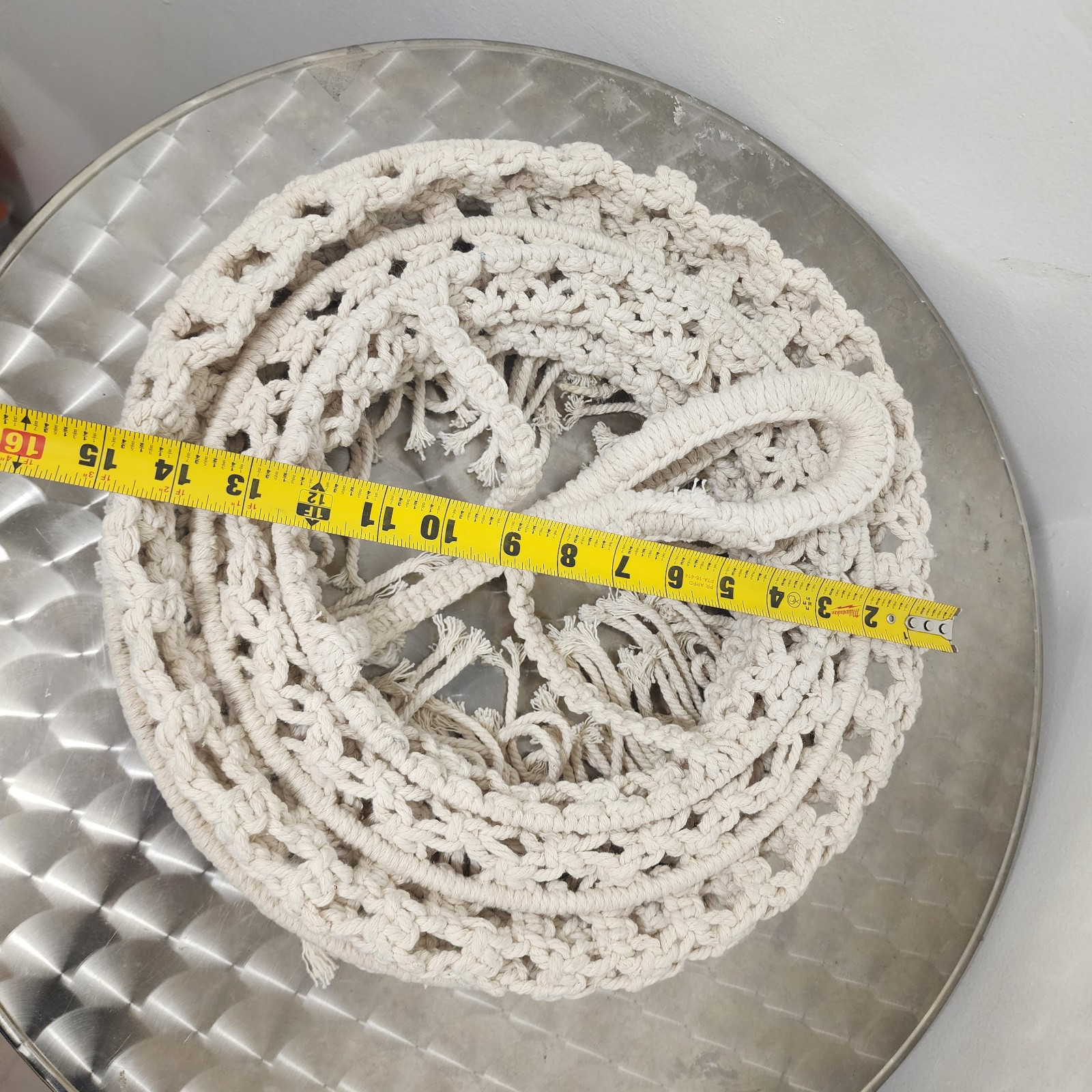 Macrame World Modern Handmade 6 pcs Rings Pendant Light Cover Shade Natural Boho