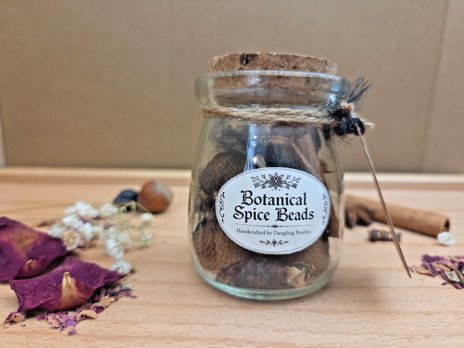 Gothic Bat Spiced Fragrance Beads Jar Halloween Decor Potpourri Sachet Gift