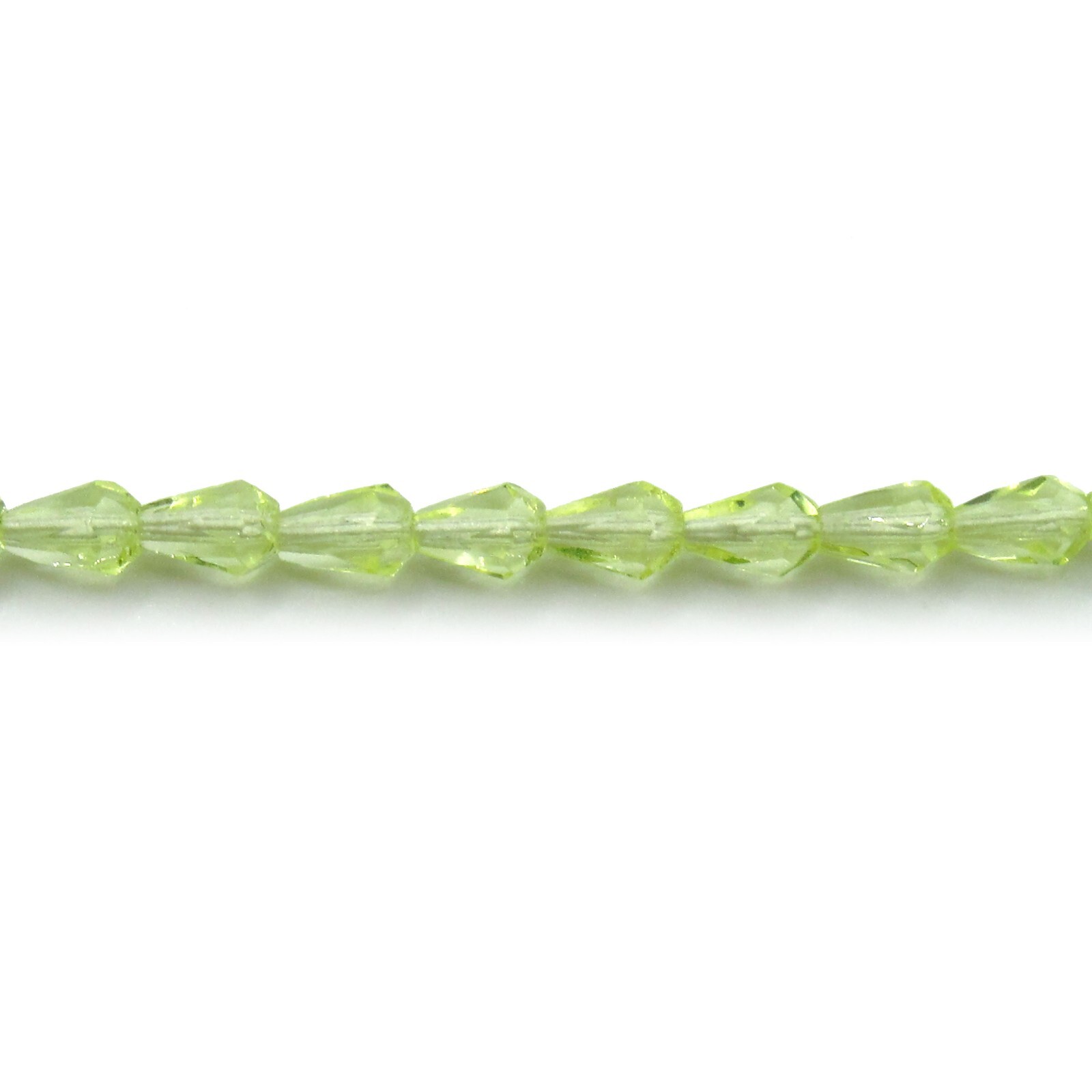 Jonquil Yellow Transparent – 50 7×5 mm Teardrop Czech Glass Fire Polish Beads