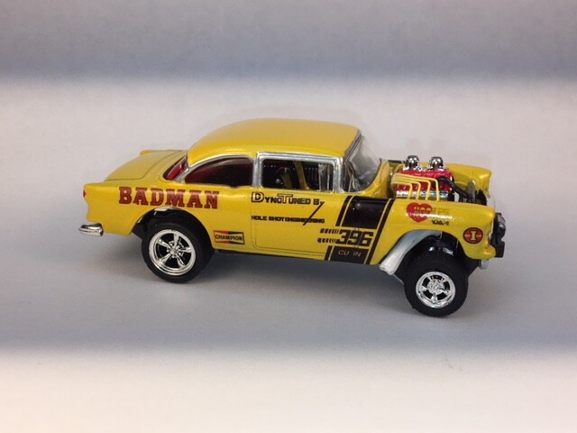 55 Chevy Gasser Badman Water Slide Decals 1:64, 1:43, 1:32, 1:24 or 1:18 scale