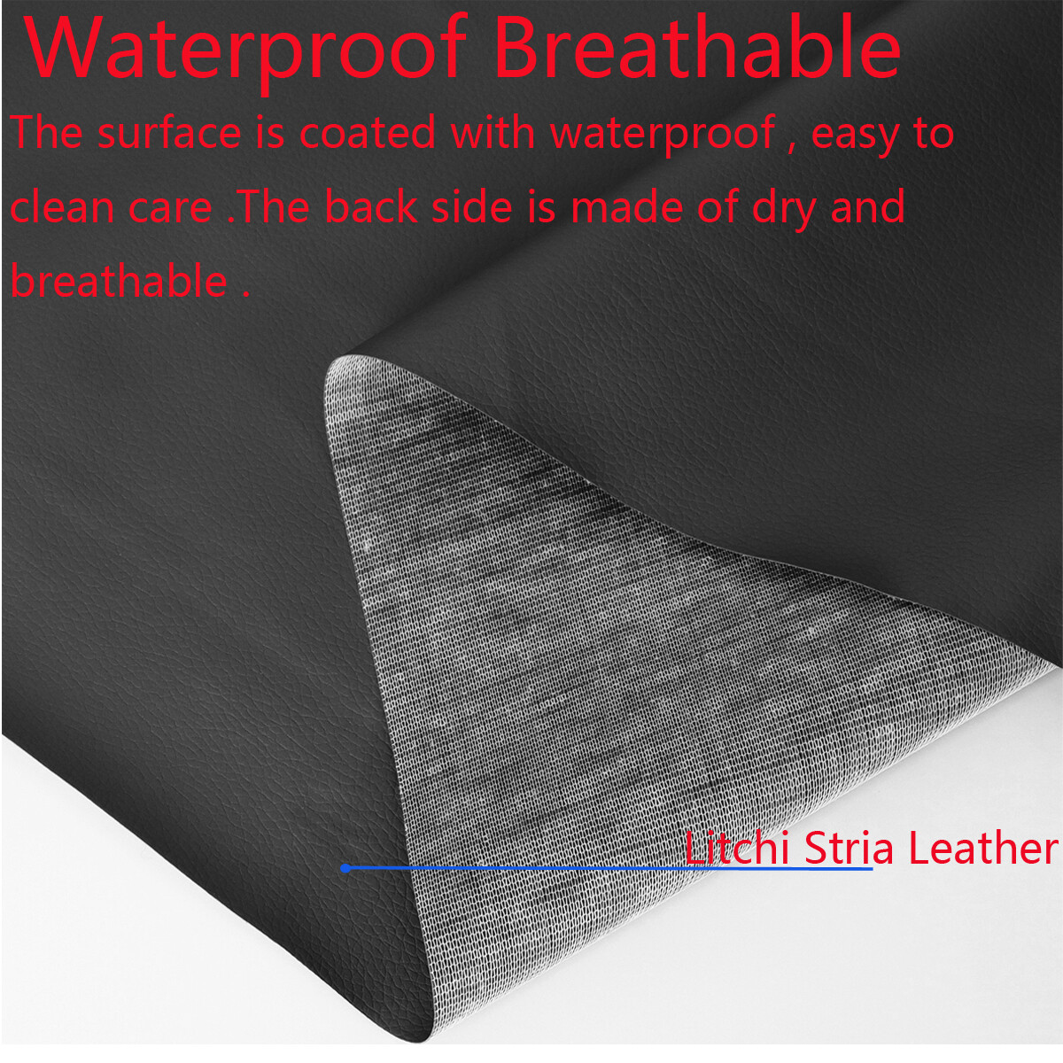 Upholstery Synthetic Leather Sheets Anti-UV for Boat,Car DIY Renovate 55″ Wide