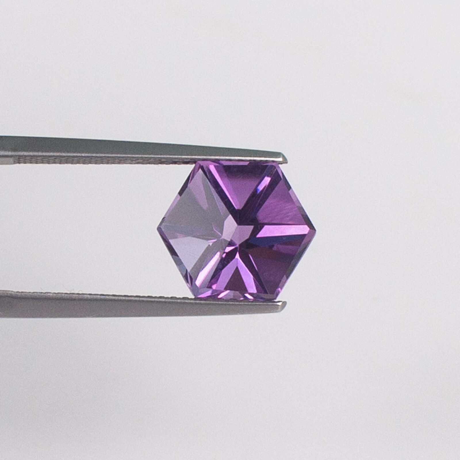 Natural Amethyst 10x10mm Hexagon Fancy Cut, Amethyst Loose Fancy Cut Gemstone