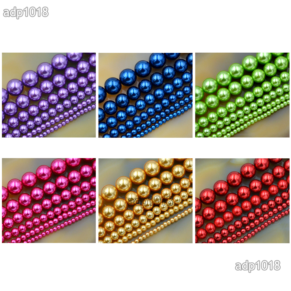 Wholesale Top Quality Czech Glass Pearl Round Beads 16” 3mm 4mm 6mm 8mm 10mm