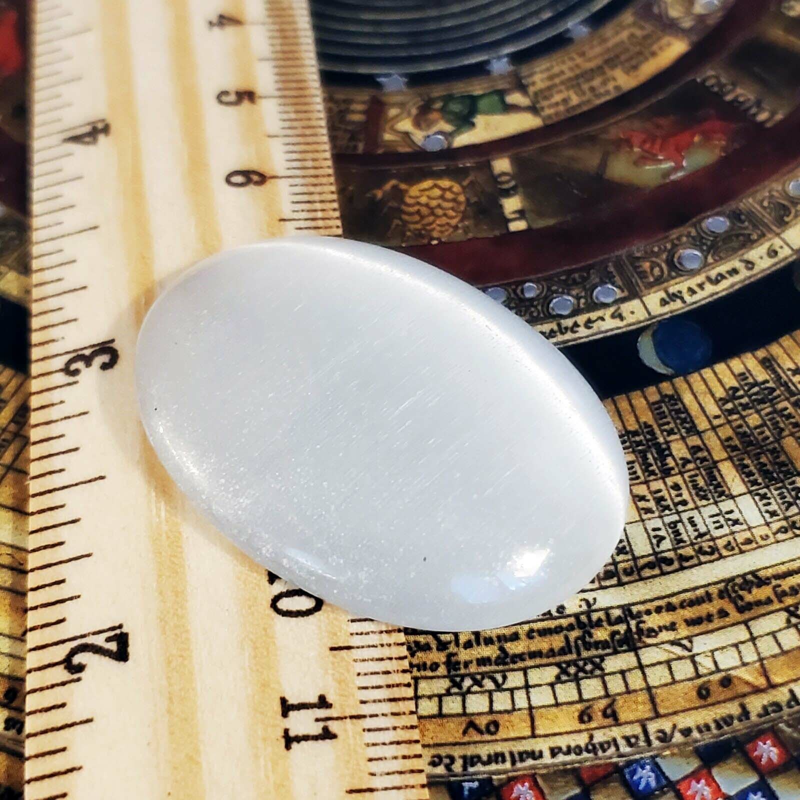 Large White XL Fiber Optic Cats Eye Glass 40x30mm Domed Oval Glass Cabochon