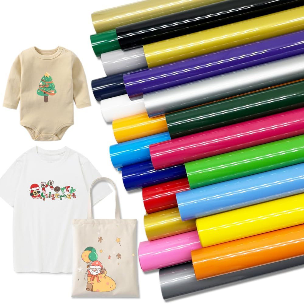 HTV Heat Transfer Vinyl Iron On Vinyl 12″ x 5-50 FT T-Shirt for Cricut US