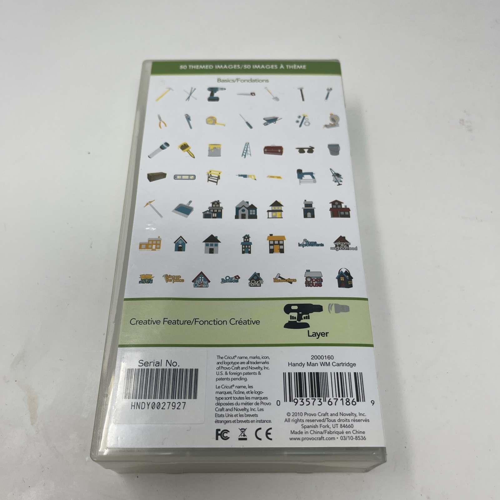 Cricut Cartridge – Handy Man – Complete Set 2000160 – Unknown Link