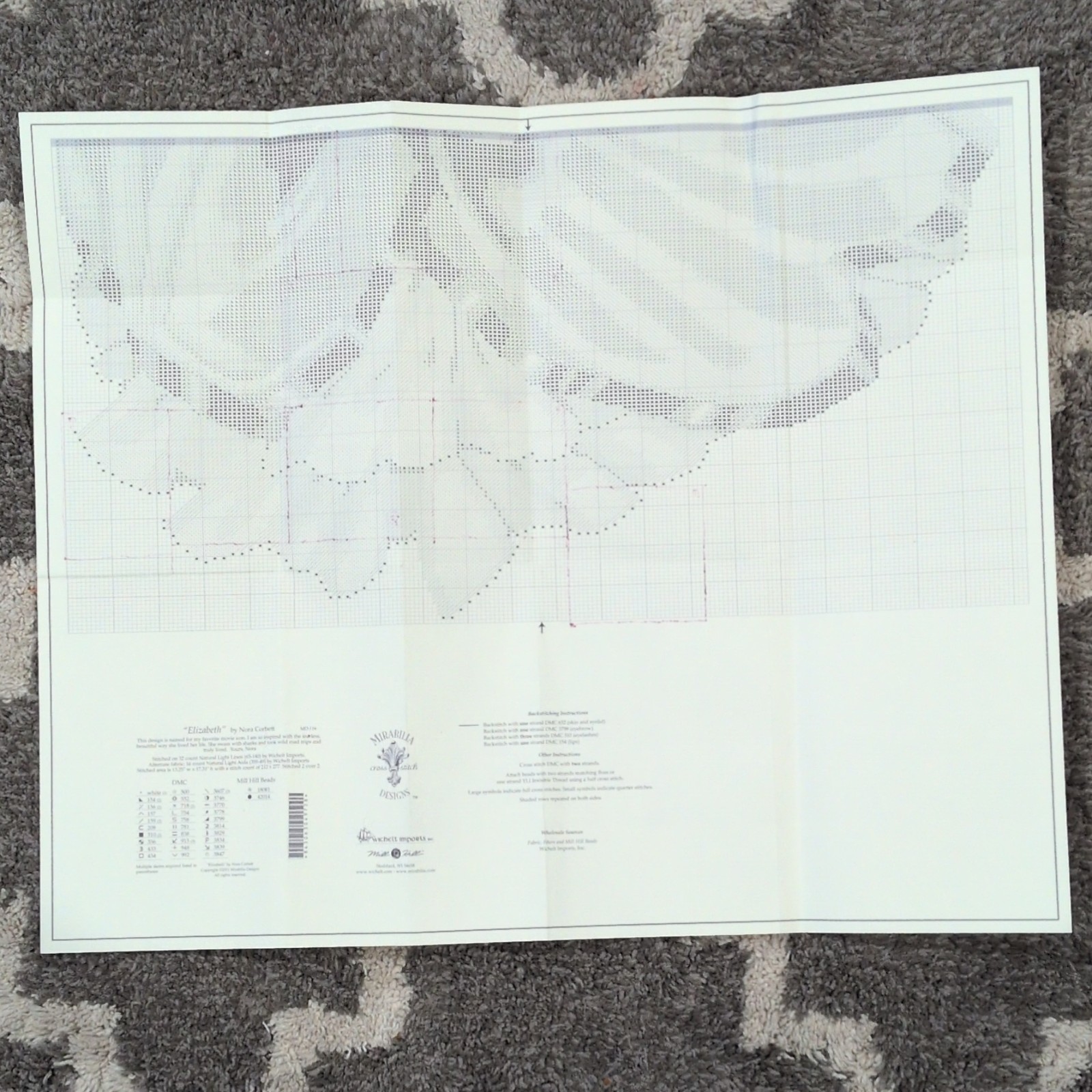 Mirabilia Elizabeth MD-116 Cross Stitch Single Pattern Chart. USED.