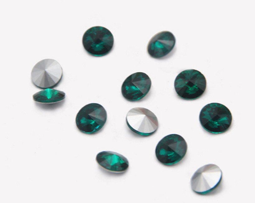 144PCS Point Back Crystals Rhinestone Rivoli Fancy Glass Stones 6mm-18mm Varies