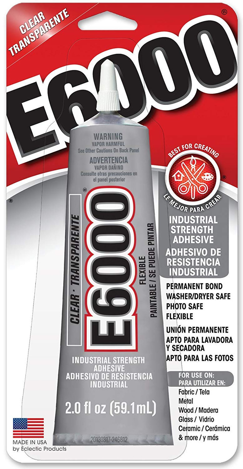 Eclectic Products 237032 6 Pack 2-Ounce Craft Adhesive Tube, Clear