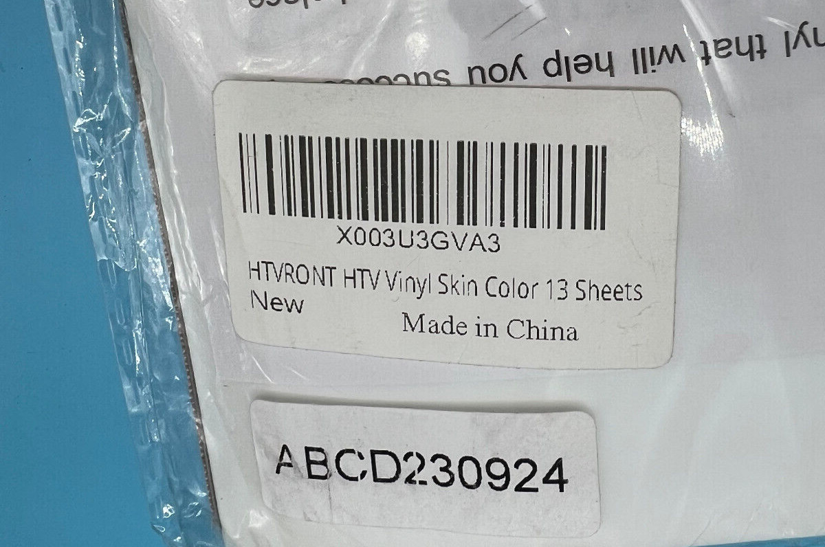 HTVRONT HTV Heat Transfer Vinyl Iron On Vinyl 12″ x 8″ 13 SHEETS SKIN COLOR