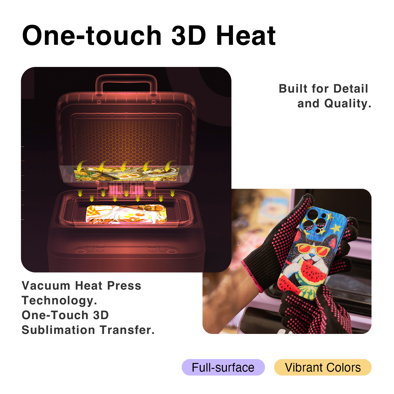 Phone Cases Heat Press 3D Vacuum Heat Press With IS Software For Iphone,Android