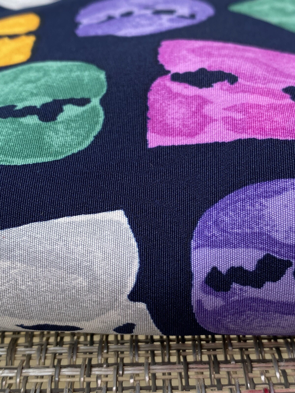 Vintage Abstract Multicolor Print Wrinkle-Resistant Polyester Fabric 3.5Yds