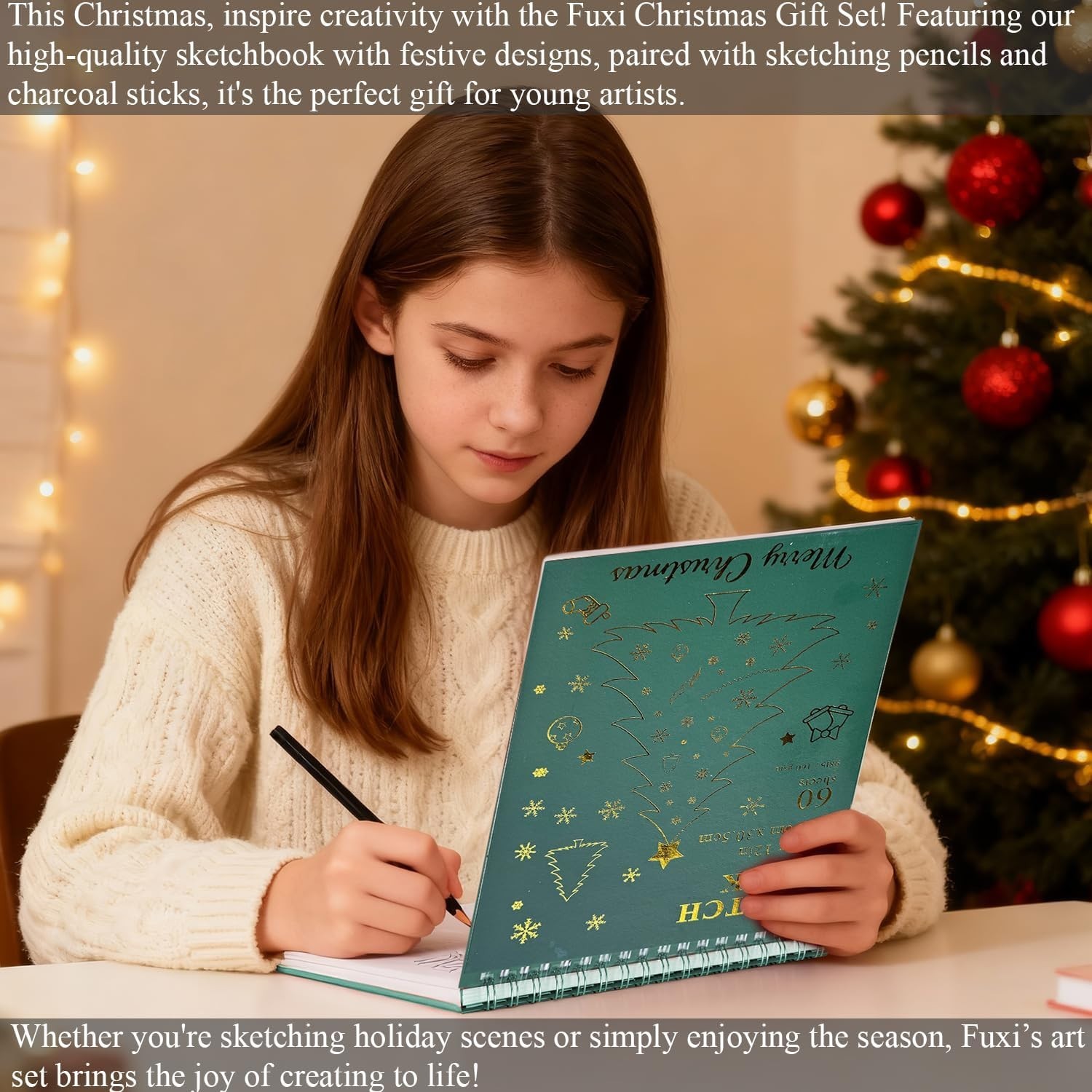 All-in-One Drawing Set: Sketch Book, Pencils & Blending Tools for All Ages
