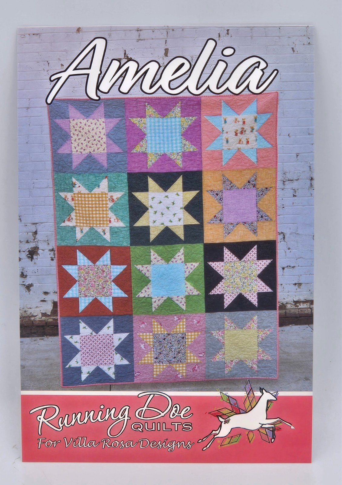 AMELIA Quilt Pattern by Running Doe Villa Rosa Designs – Fat Quarter Friendly