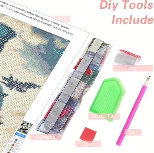 Independence Day Diamond Painting Kits for Adults Beginners, 5D Full JX0094-US