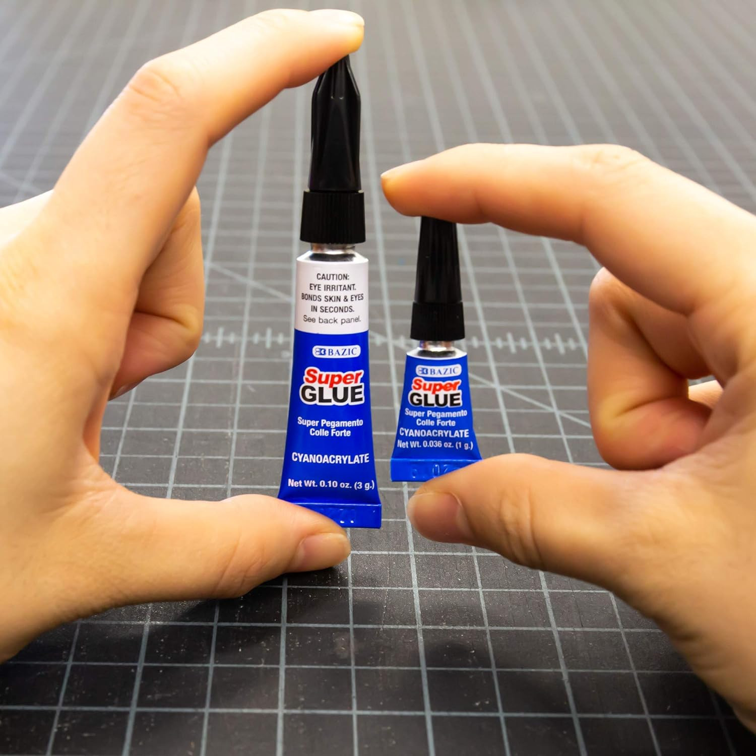 2 Pack Single Use Super Glue 1g Mini Small Tube Clear Adhesive Liquid Bonding
