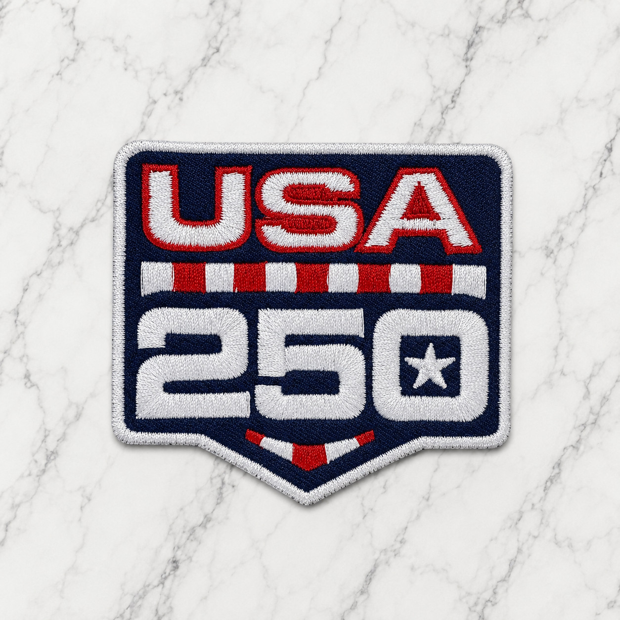 USA 250 ANNIVERSARY EMBROIDERED IRON ON PATCH 2.5″X2.5″ FREE SHIPPING