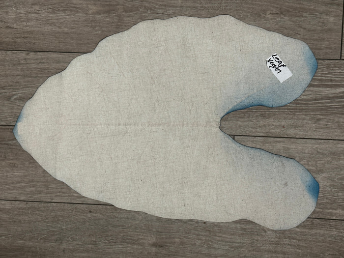 Genuine XL Leaf leather Blue large amazon Banana vegan eco friendly sustainable