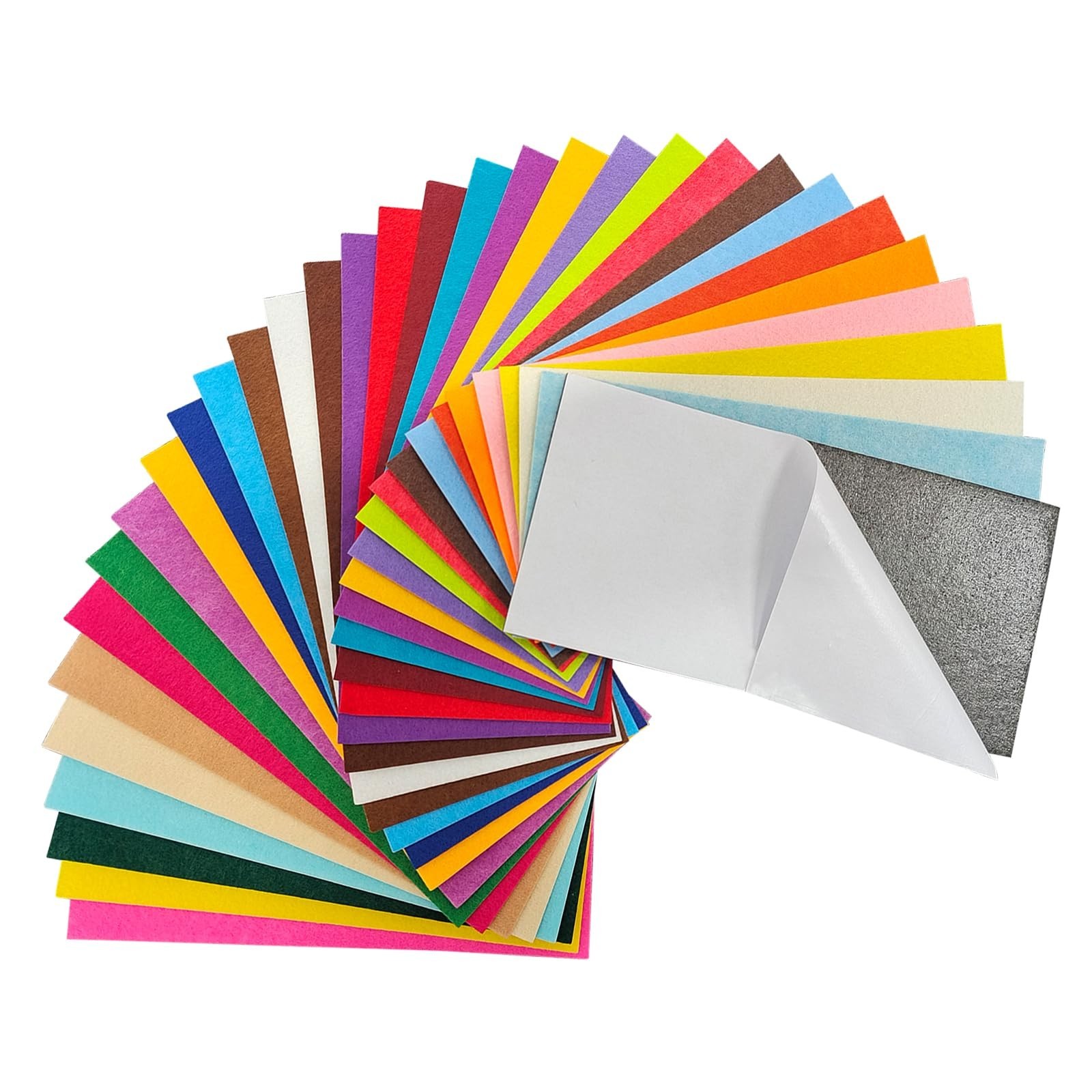 Jtnohx Self Adhesive Felt Sheets, Adhesive Backed Felt, 33 Pcs 4″ x 8″ Stiff …